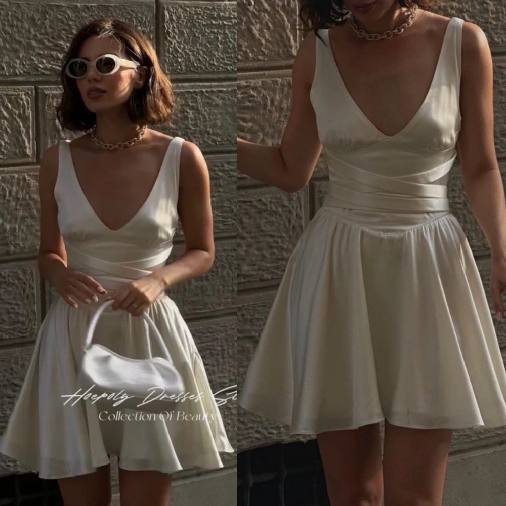 House of CB Sheima Cream Mini Dress